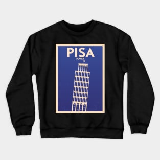 Pisa Poster Design Crewneck Sweatshirt